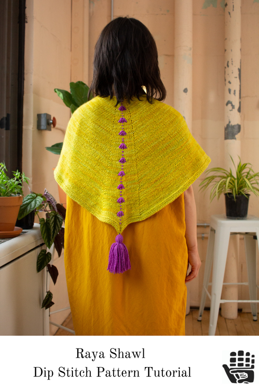 Texture Spotlight: Raya Shawl Dip Stitches