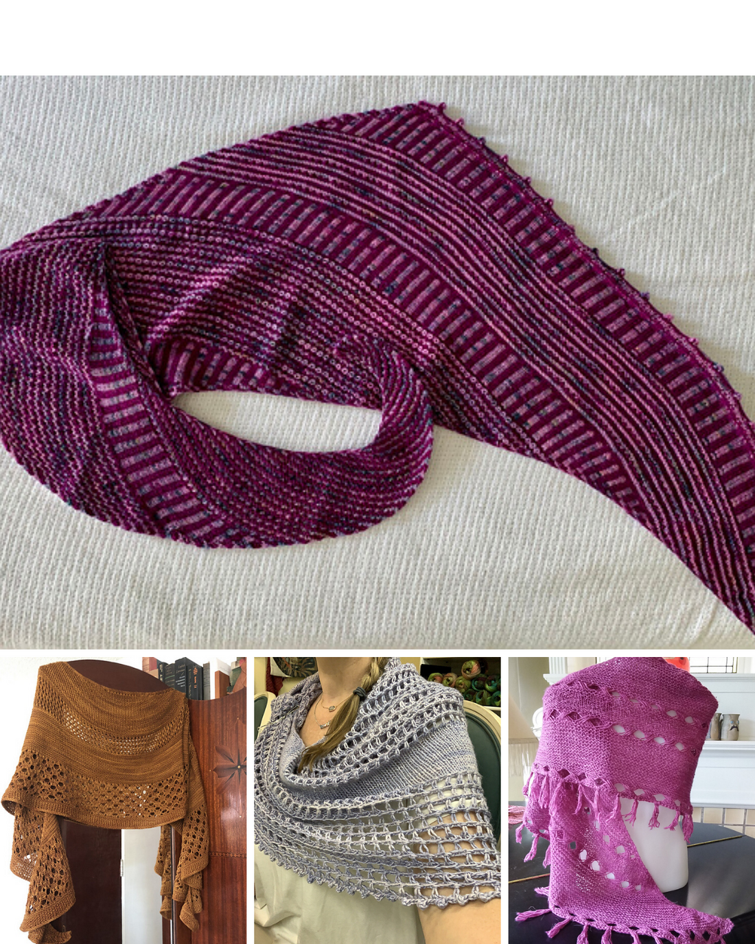 Spring Shawls in Manos del Uruguay Yarns