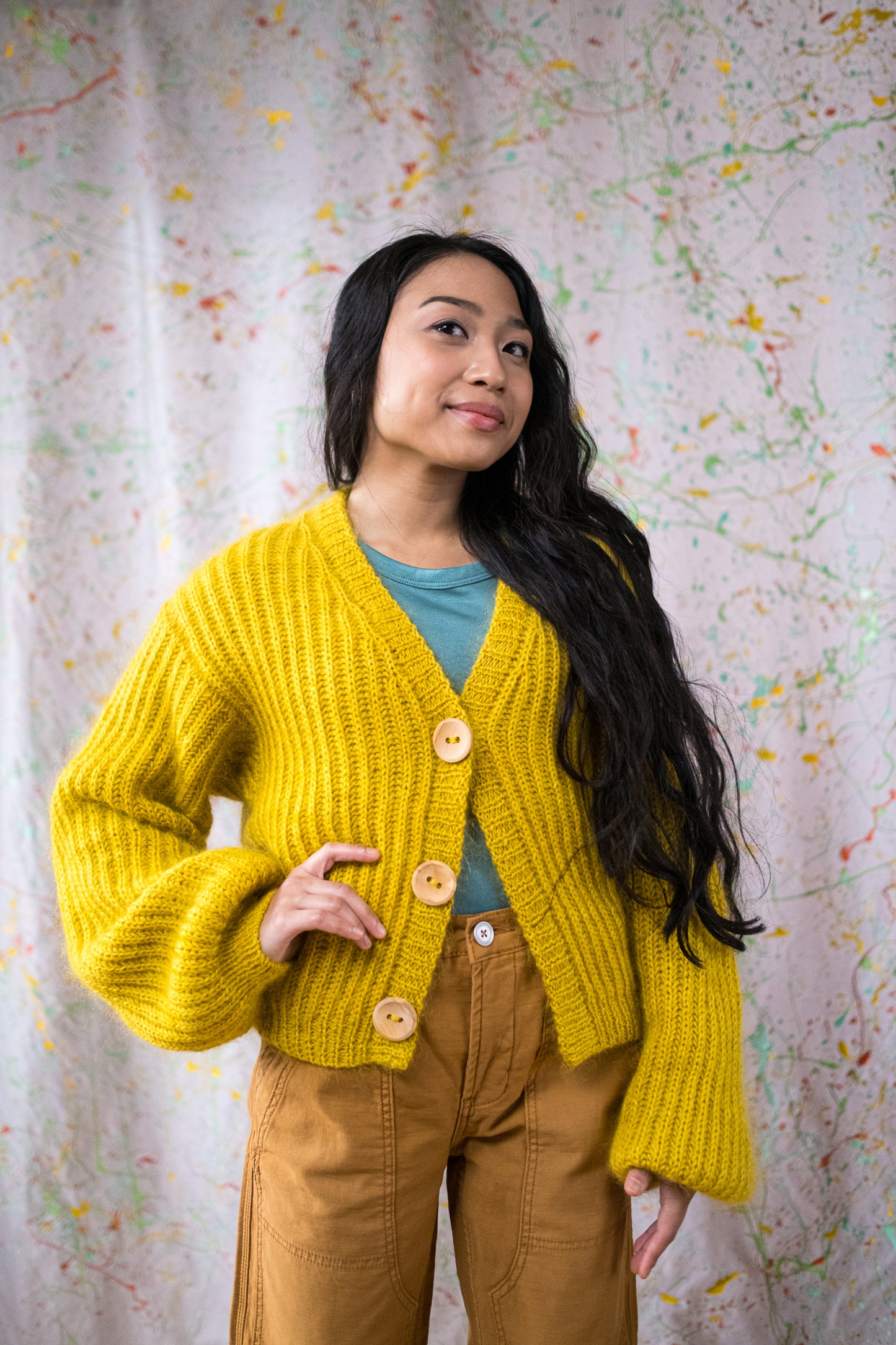 Bubble Brioche Cardigan (2022LD-1)