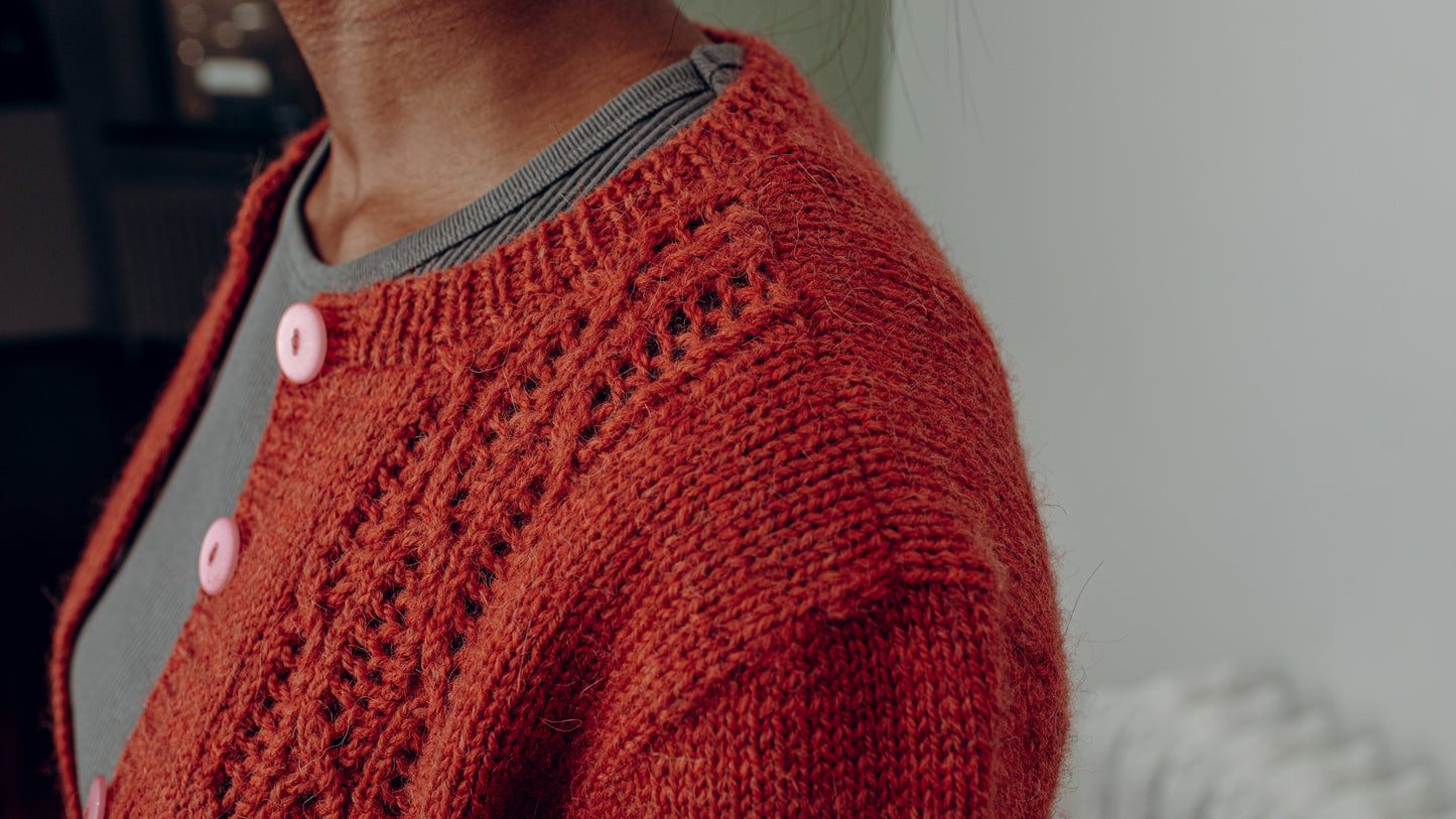 Licorice Lace Cardigan (2023JFC-3)