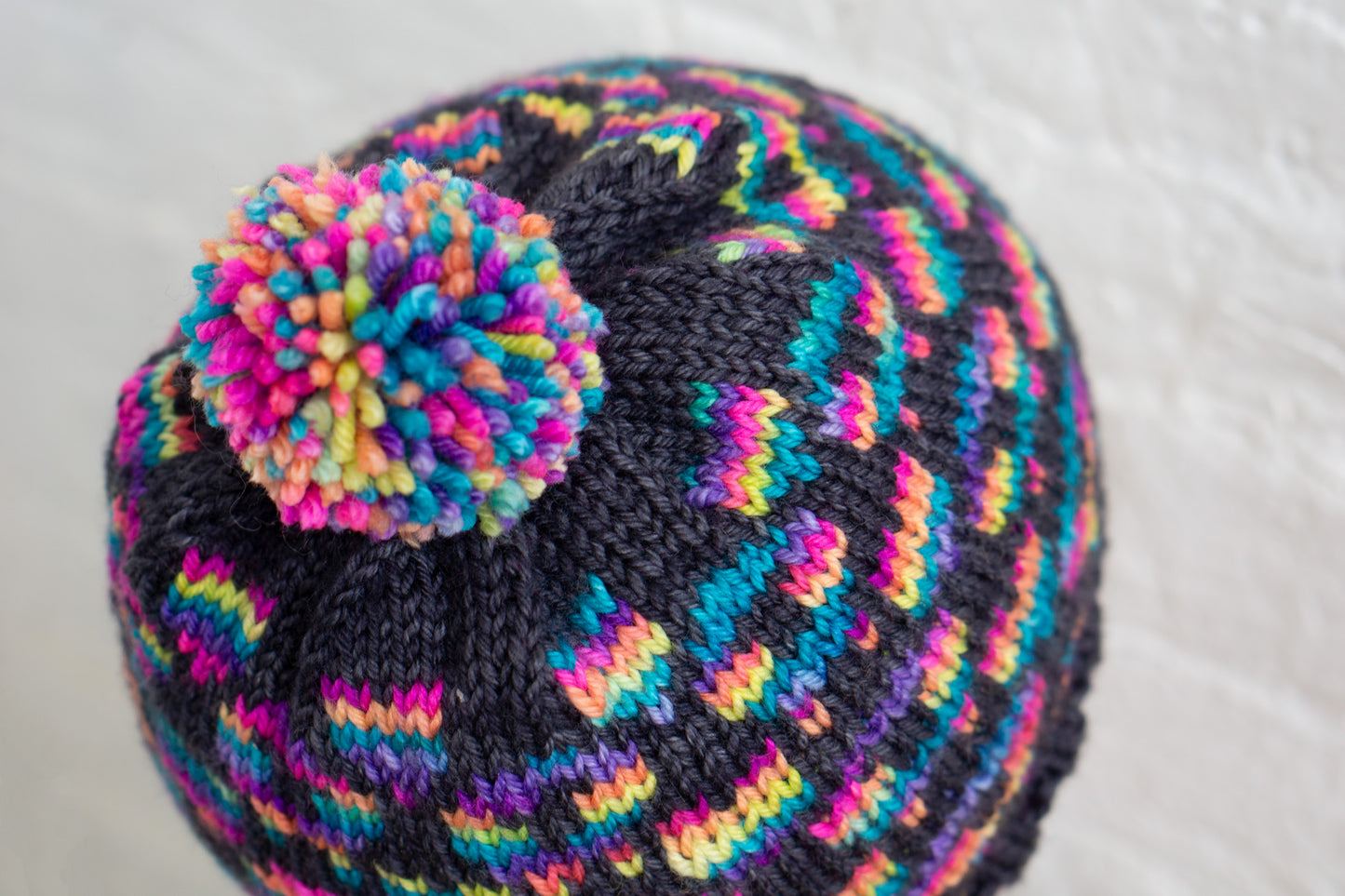 Psychedelic Sheep Hat + Cowl (F147)