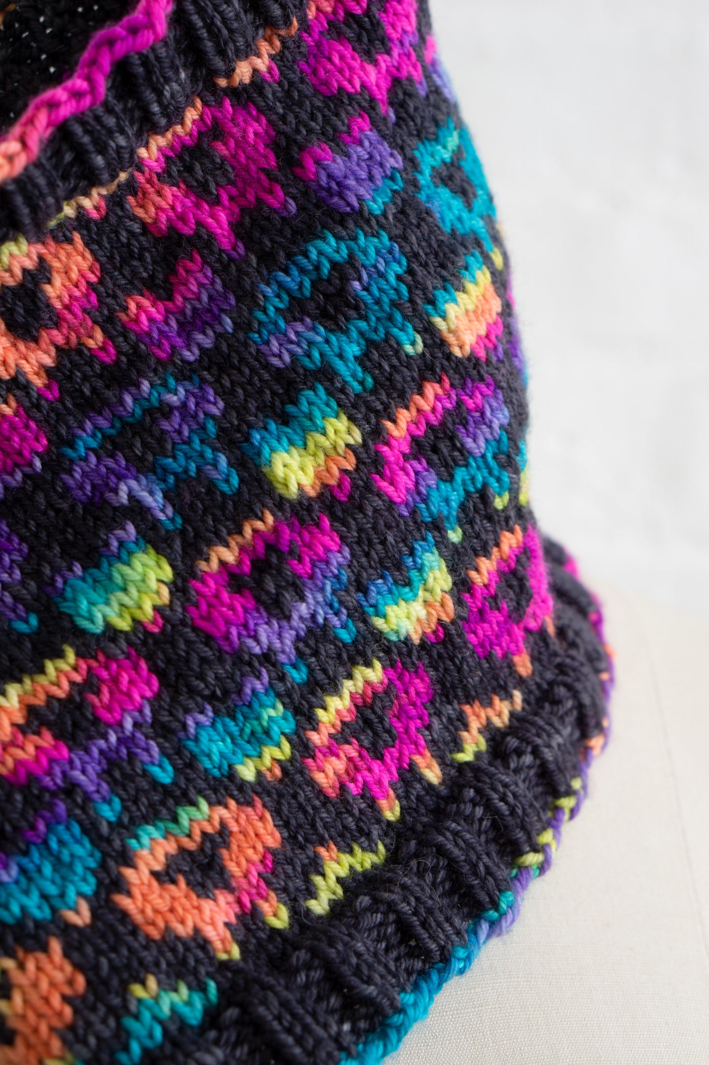 Psychedelic Sheep Hat + Cowl (F147)