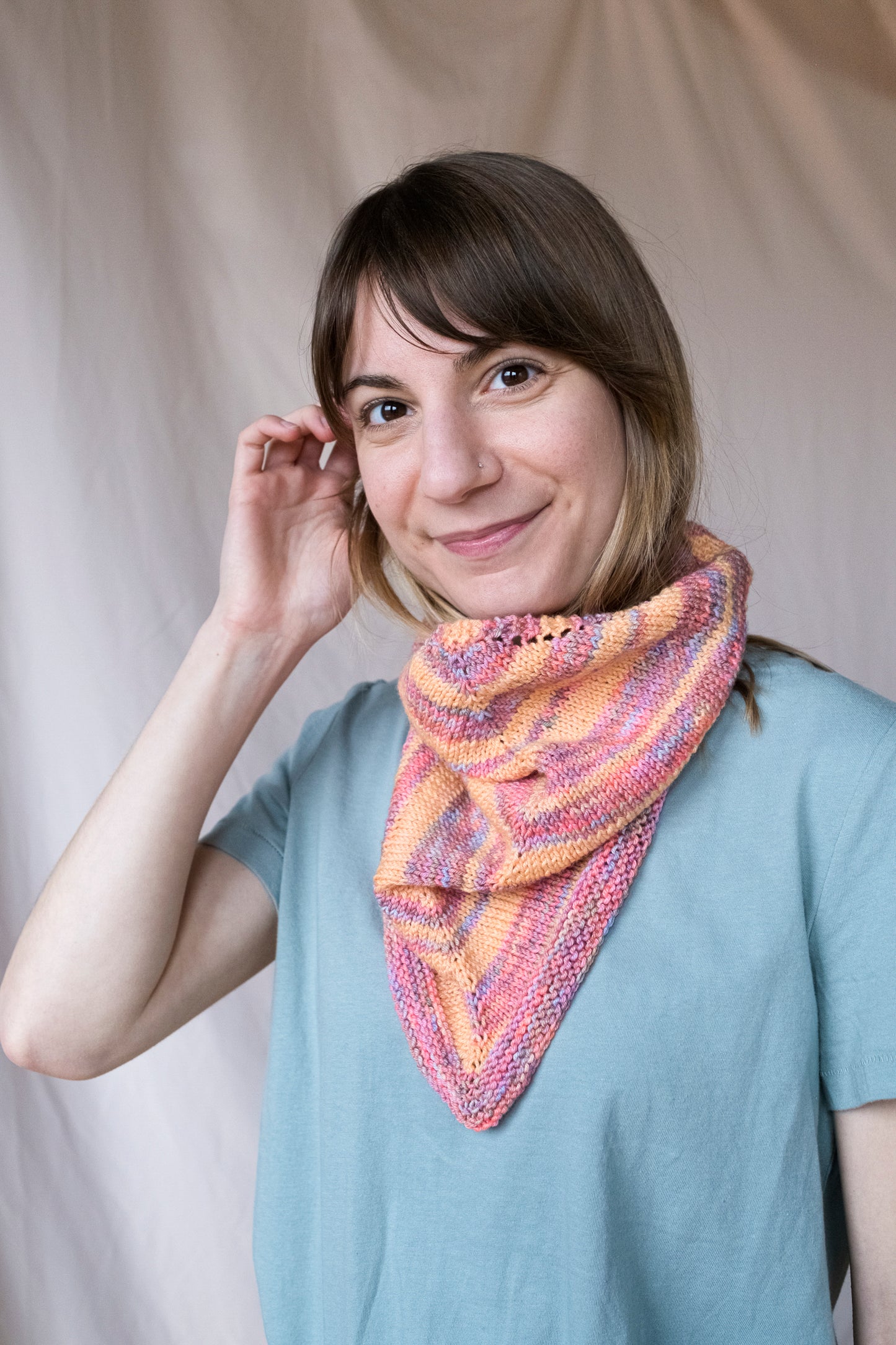 Candy Stripe Bandana Cowl - LYS Day 2022 (F181)