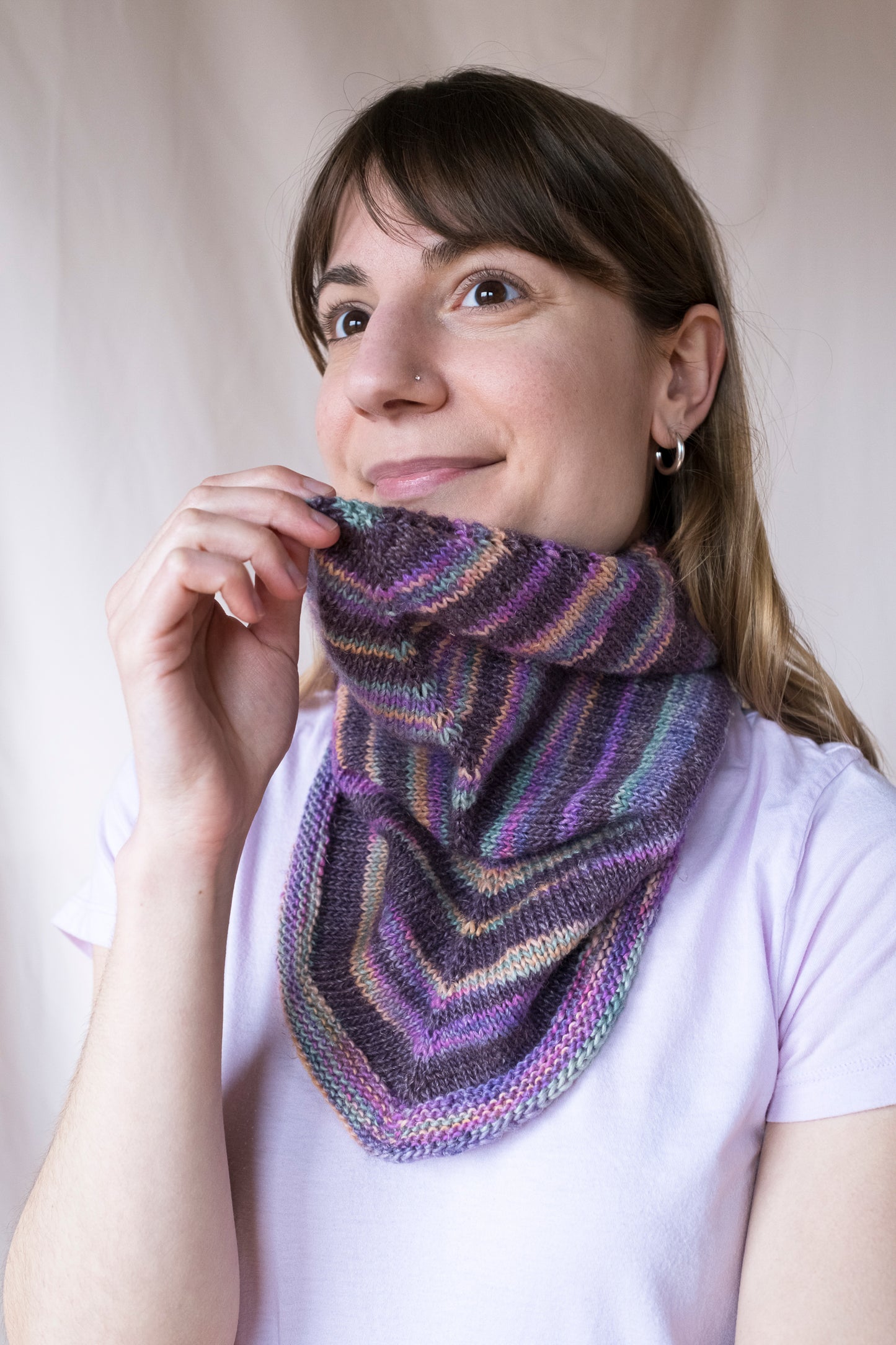 Candy Stripe Bandana Cowl - LYS Day 2022 (F181)