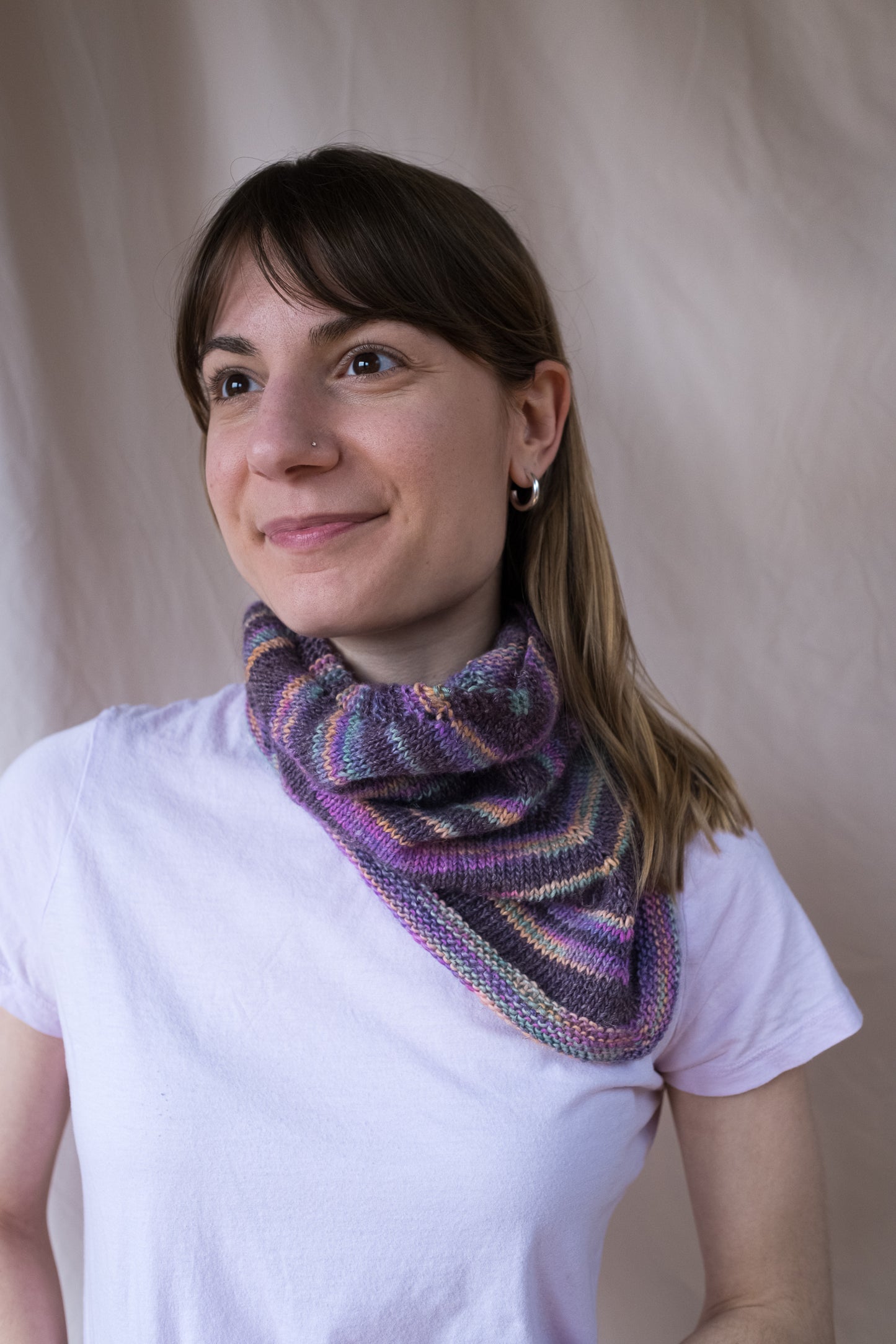 Candy Stripe Bandana Cowl - LYS Day 2022 (F181)
