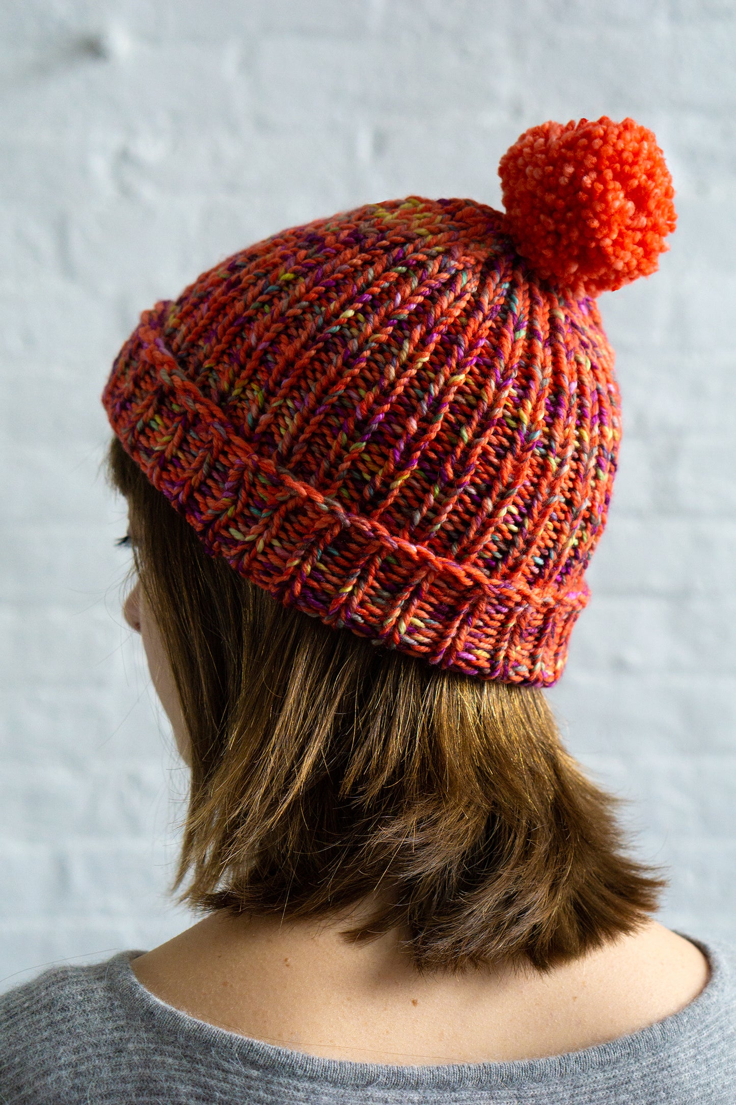 Simple Ribbed Hat (F48)