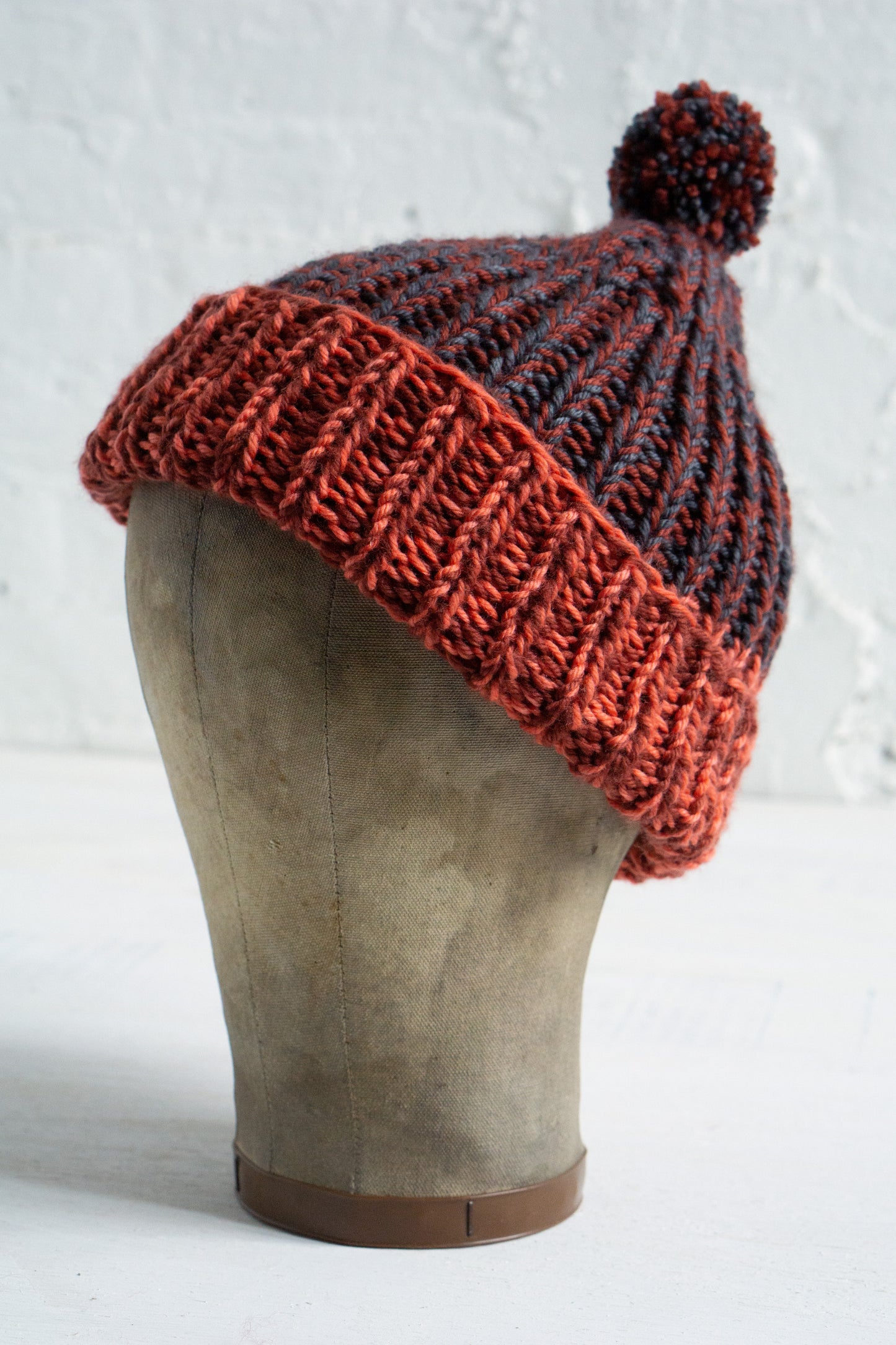 Simple Ribbed Hat (F48B)