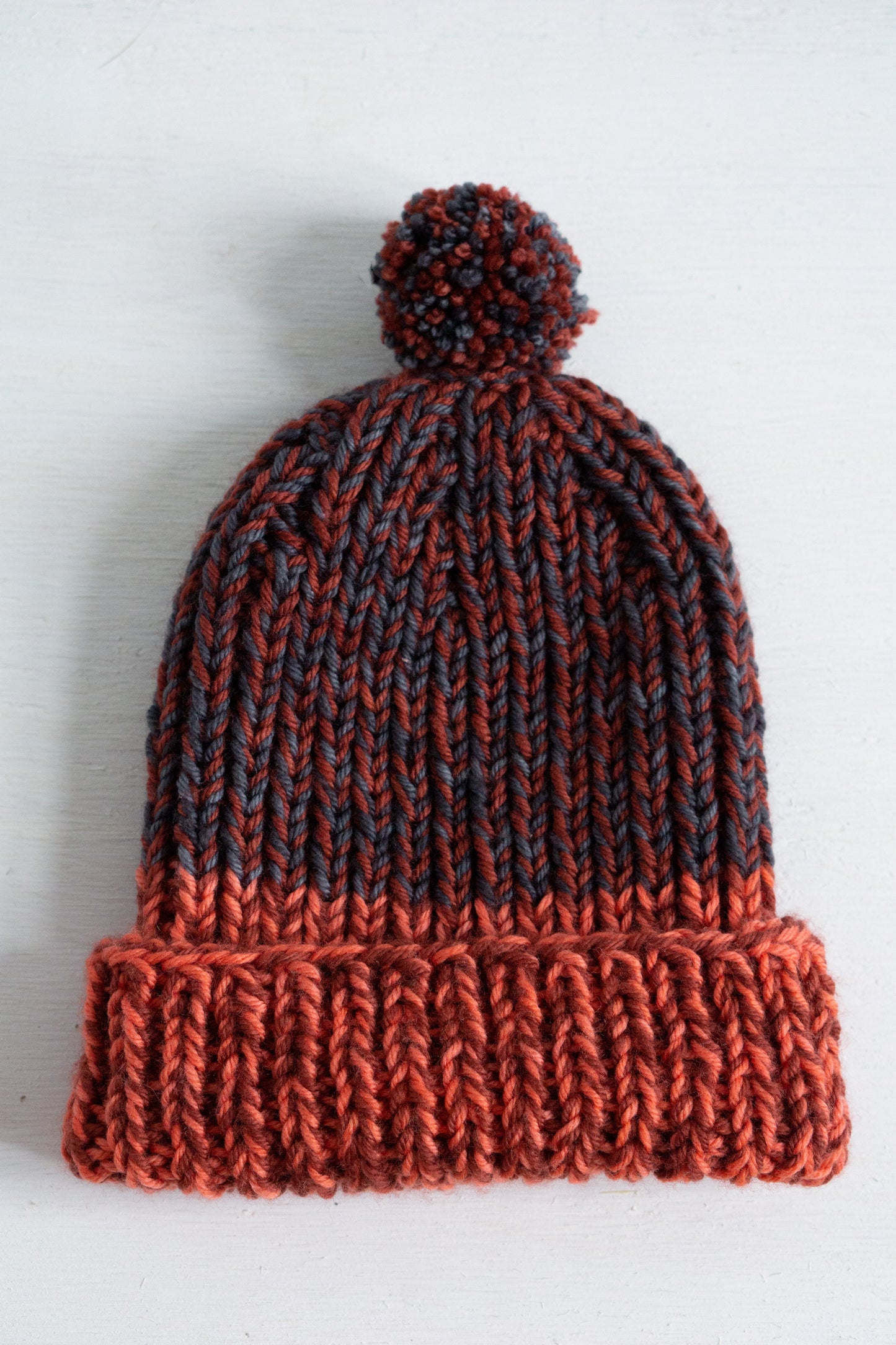 Simple Ribbed Hat (F48B)