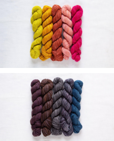 Patterns and Projects in Fino Mini-Skeins