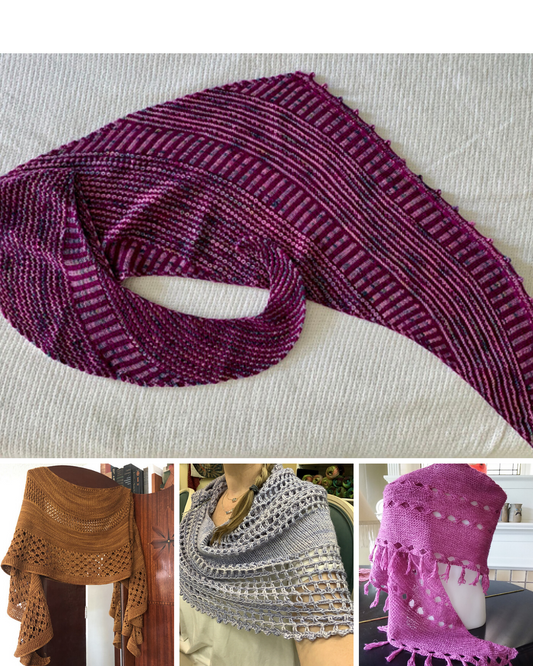Spring Shawls in Manos del Uruguay Yarns