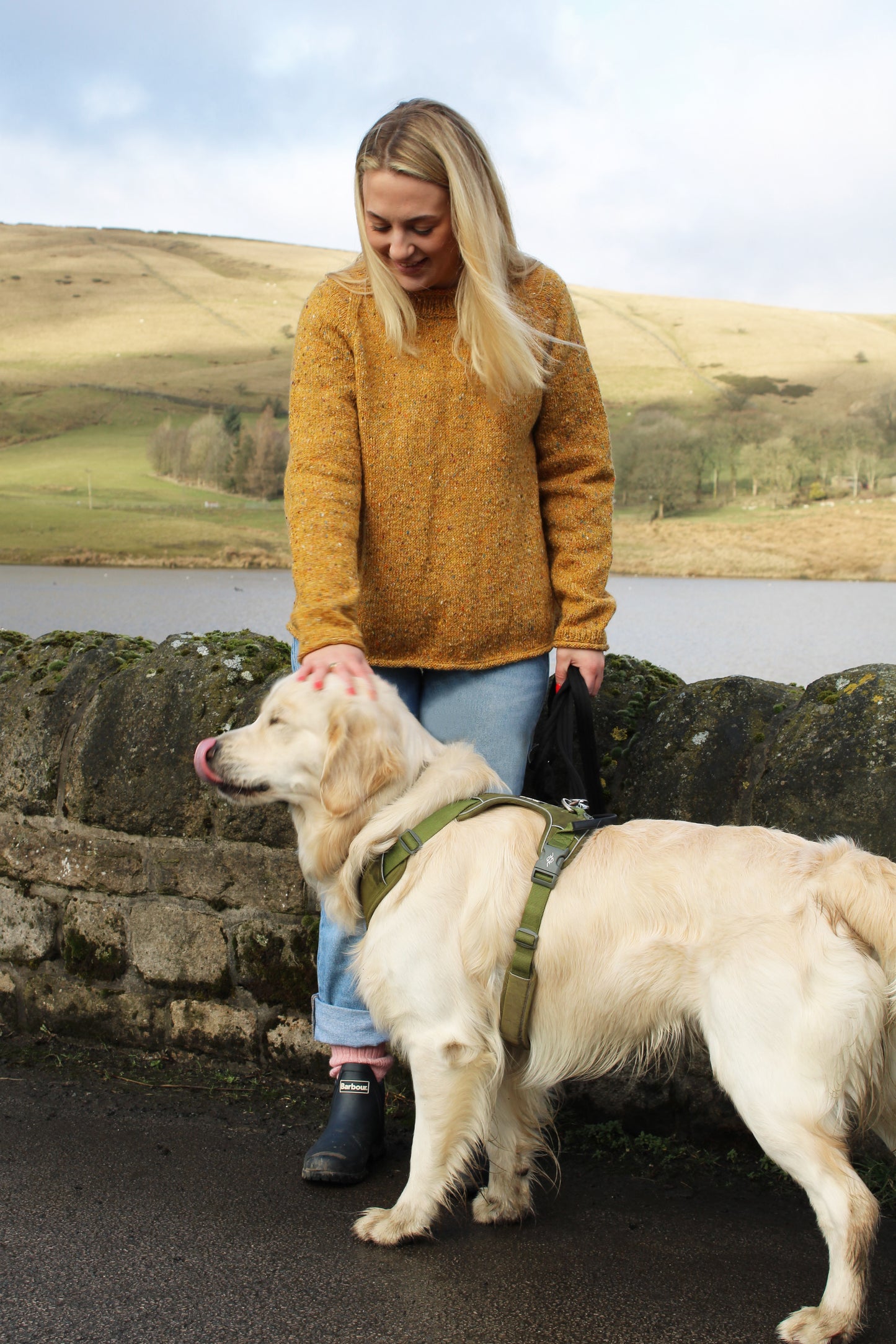 Baa Ram Ewe Ardara pattern displayed in a cozy lifestyle setting, showcasing the intricate knitting design and natural wool texture.
