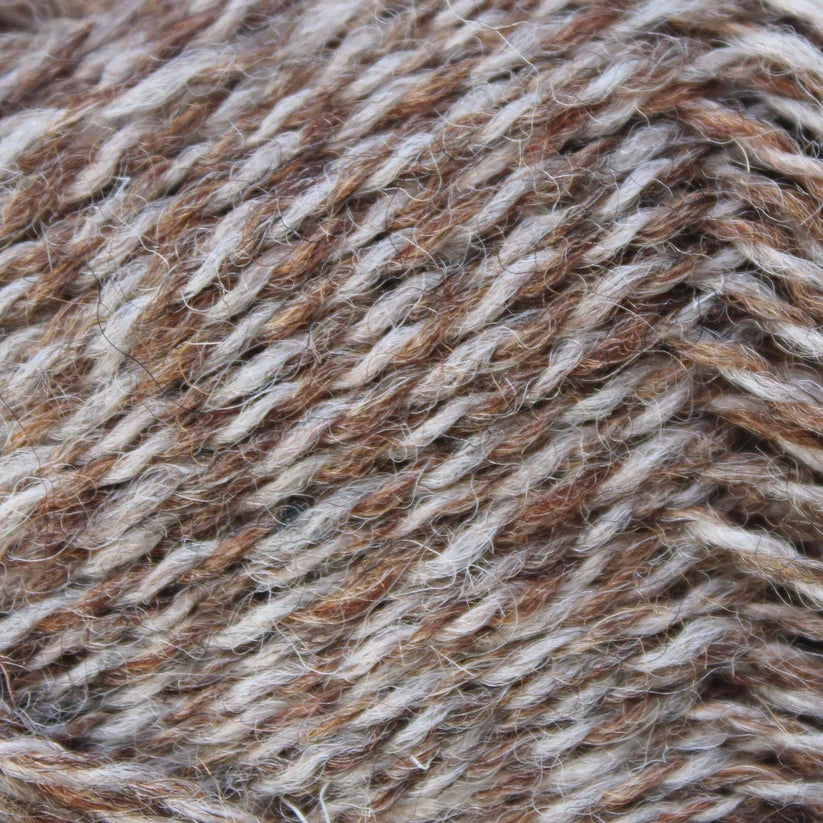 Baa Ram Ewe Tweedle Pip yarn in Torridon color, soft and textured wool yarn suitable for knitting and crochet projects.