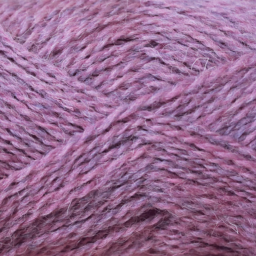 Baa Ram Ewe Pip Colourwork yarn in Heathland colorway, showing vibrant, multicolored wool skein with subtle textures and rich hues