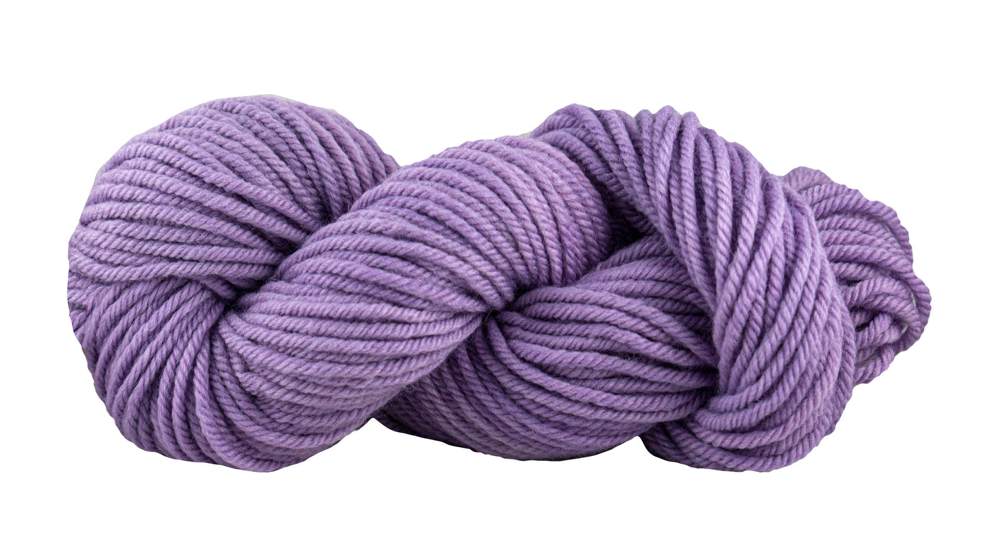 Manos del Uruguay Cardo yarn in Nymph color, soft and vibrant hand-dyed yarn displayed in a close-up shot.