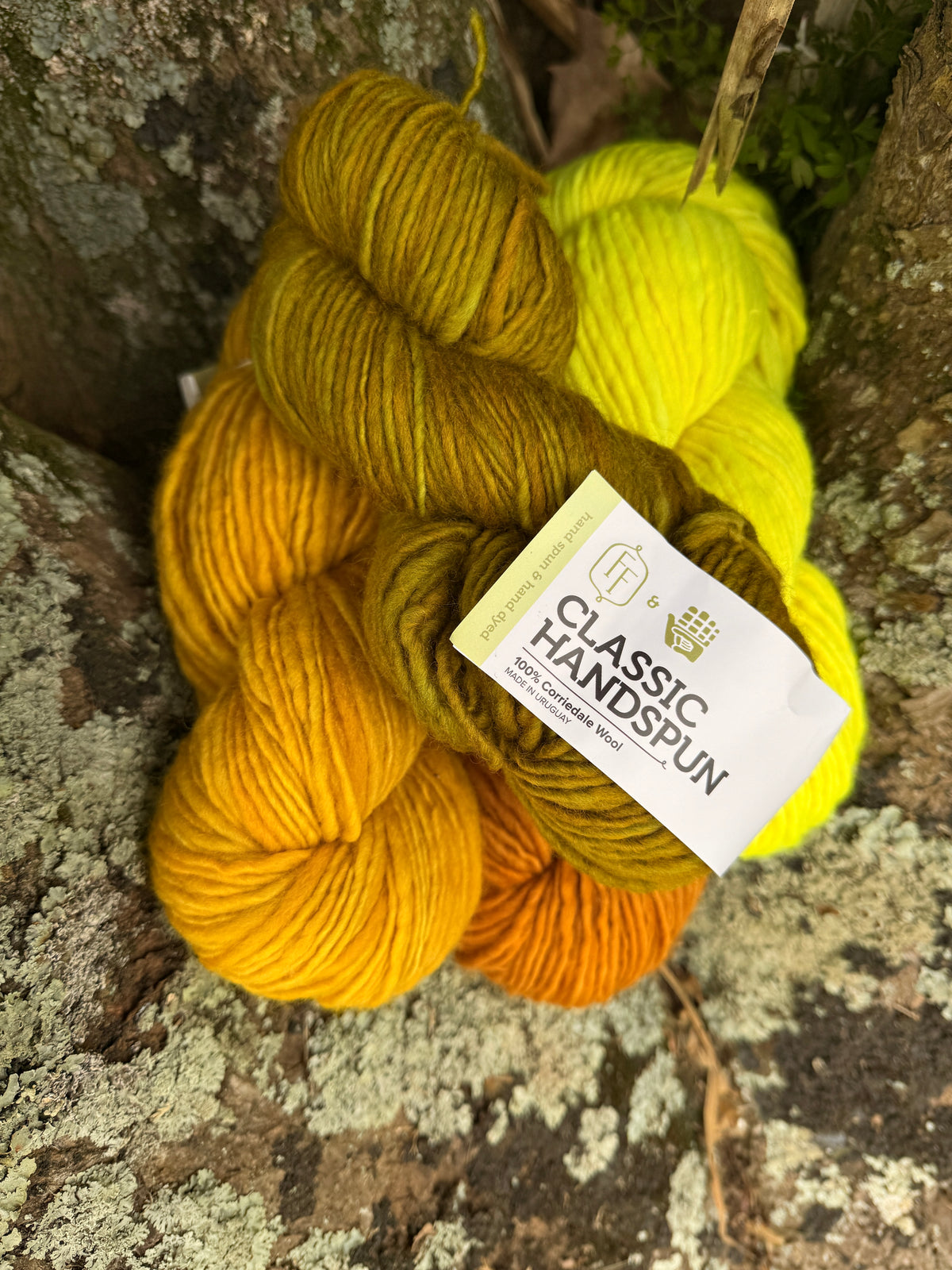 Manos del Uruguay Classic Handspun yarn skein in a textured handspun wool style
