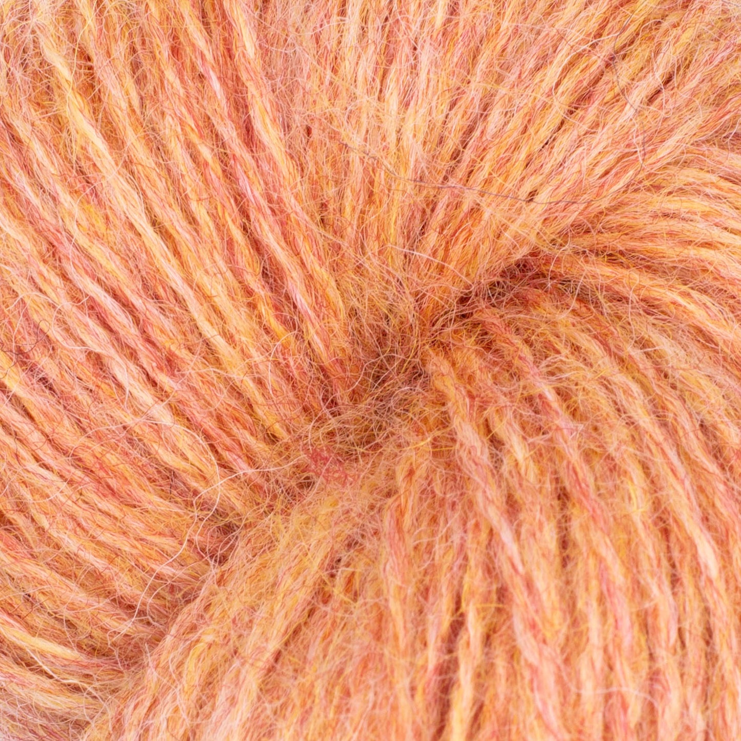 Baa Ram Ewe Mowool yarn in Marmalade color, soft and thick wool yarn for knitting and crafting projects.