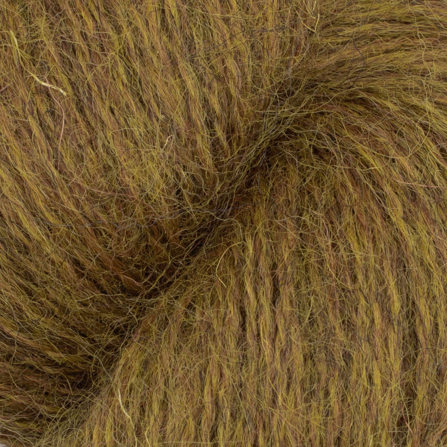 Baa Ram Ewe Mowool yarn in Thatch color, showcasing soft, thick wool fibers suitable for knitting and weaving projects.