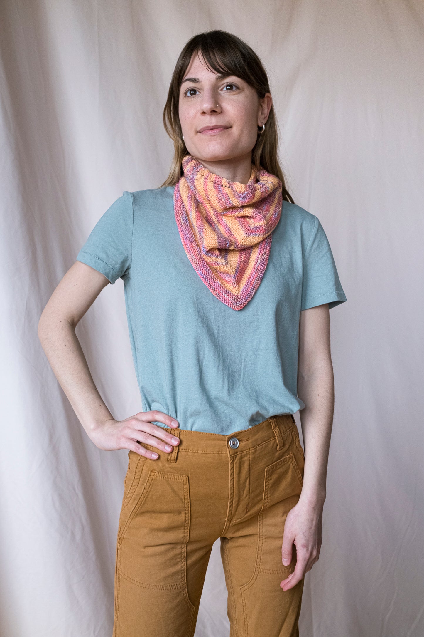 Candy Stripe Bandana Cowl - LYS Day 2022 (F181)