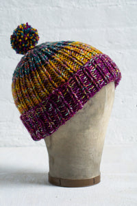 Simple Ribbed Hat (F48B)