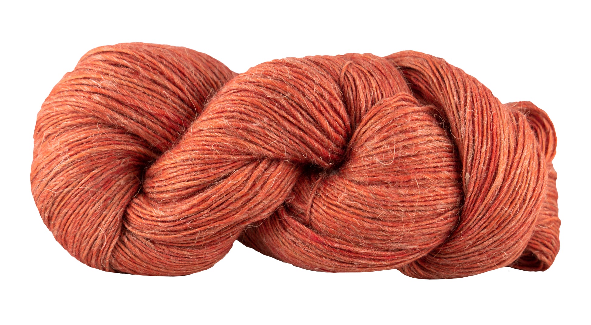 Manos del Uruguay Milo yarn in Kasbah color, showcasing soft, thick wool fibers for knitting or crochet projects.